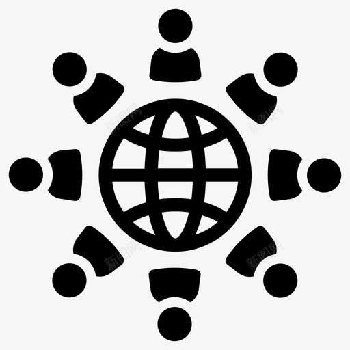 文化公民多样性图标svg_新图网 https://ixintu.com 世界 全球 公民 多元 多样性 文化