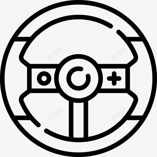 方向盘游戏93线性图标svg_新图网 https://ixintu.com 方向盘 游戏 线性