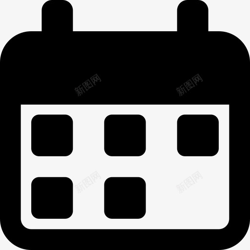 日历日期和时间7已填充图标svg_新图网 https://ixintu.com 已填充 日历 日期和时间7