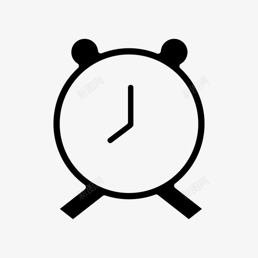计时器闹钟时间和日期图标svg_新图网 https://ixintu.com 工具和器具 时间和日期 计时器 闹钟