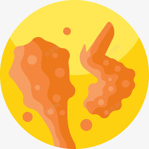 炸鸡食物185平的图标svg_新图网 https://ixintu.com 平的 炸鸡 食物185