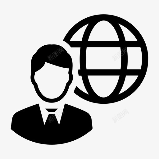全球商人沟通商人图标svg_新图网 https://ixintu.com 全球 商人 沟通