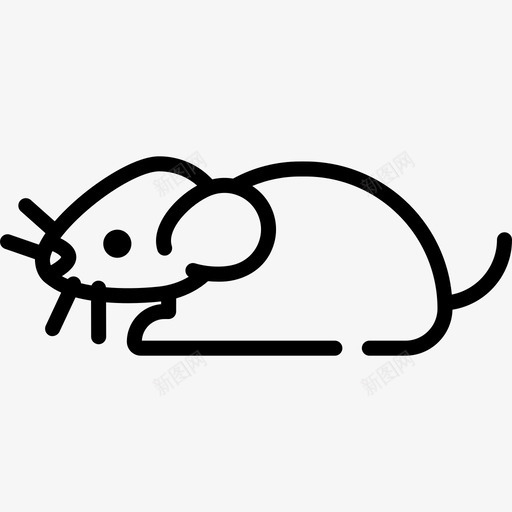 小鼠生物工程39线性图标svg_新图网 https://ixintu.com 小鼠 生物工程 线性