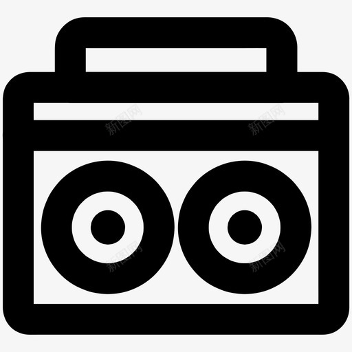音乐盒音箱设备图标svg_新图网 https://ixintu.com 扬声器 电子 电子产品 立体声 设备 配件 音乐盒 音响 音箱