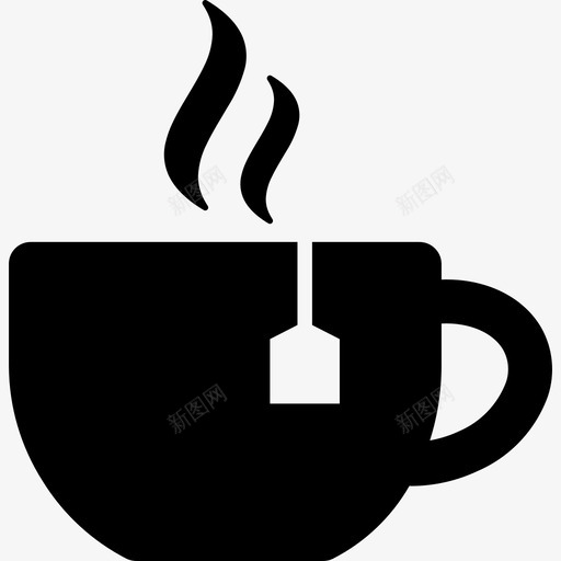 药草茶热茶药图标svg_新图网 https://ixintu.com 固体 图标 杯子 热茶 药草