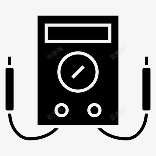 万用表电流测量图标svg_新图网 https://ixintu.com 万用表 测量 电压 电流 科学黑暗