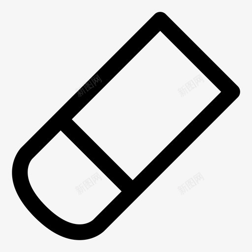 橡皮擦绘画教育图标svg_新图网 https://ixintu.com 大纲 学校 学生 教育 橡皮擦 绘画