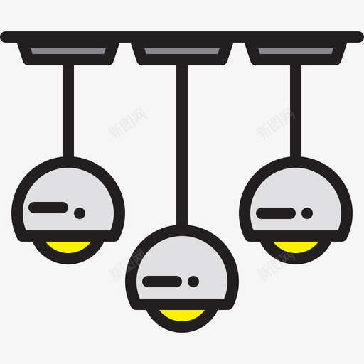 灯家装28线颜色图标svg_新图网 https://ixintu.com 家装 颜色