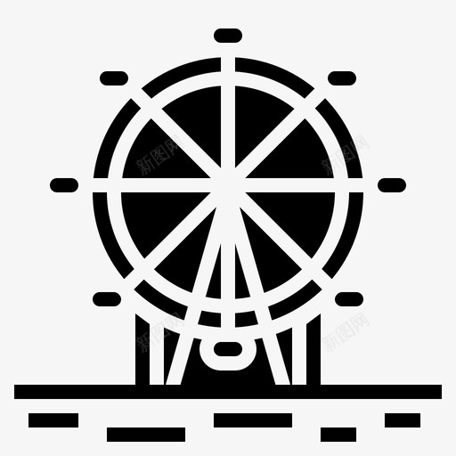 伦敦眼英格兰landmark图标svg_新图网 https://ixintu.com landmark solid travel 伦敦 英格兰