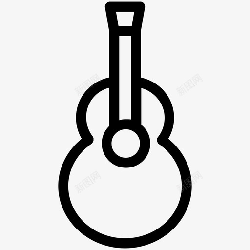 吉他音乐音符图标svg_新图网 https://ixintu.com 吉他 提普 歌曲 音乐 音符
