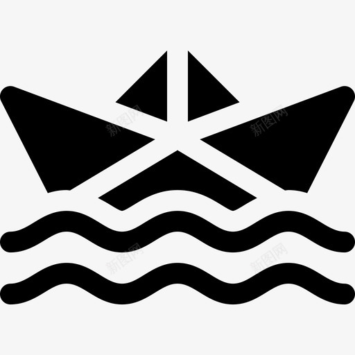 纸船夏季90装满图标svg_新图网 https://ixintu.com 夏季90 纸船 装满