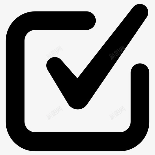 选中标记接受复选框图标svg_新图网 https://ixintu.com 复选框 接受 标记 确认 选中 验证