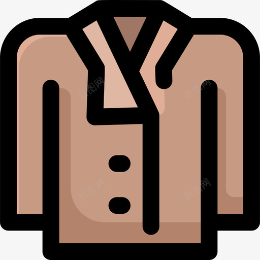 外套衣服155线性颜色图标svg_新图网 https://ixintu.com 外套 线性 衣服 颜色