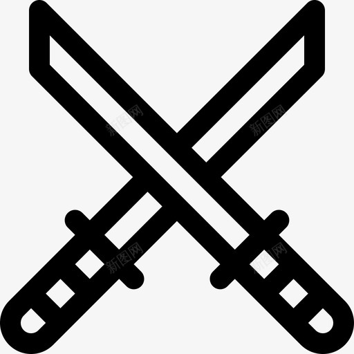 武士刀武术26直系图标svg_新图网 https://ixintu.com 武士 武术 直系