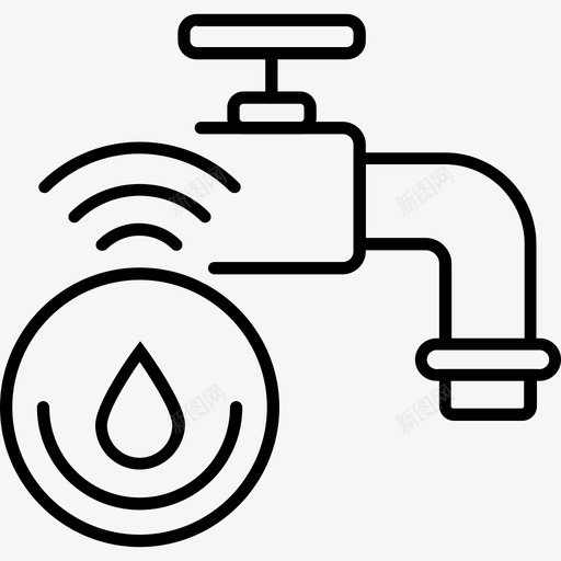 智能水龙头数码传感器图标svg_新图网 https://ixintu.com 人工智能 传感器 数码 智能 水龙头