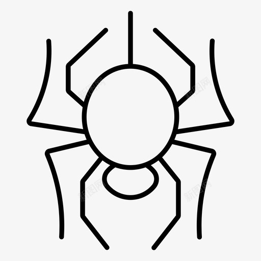 蜘蛛蜘蛛纲蜘蛛恐惧症图标svg_新图网 https://ixintu.com 万圣节 恐惧症 有毒 机器人 蜘蛛