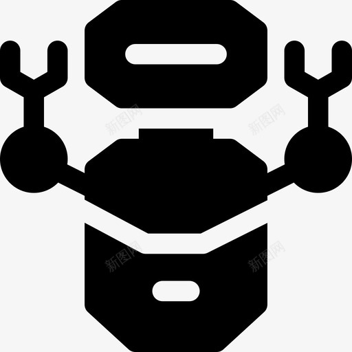 机器人技术79填充图标svg_新图网 https://ixintu.com 填充 技术 机器人