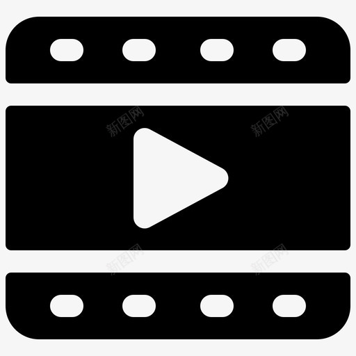 播放视频电影院电影摄影图标svg_新图网 https://ixintu.com apgh 快餐店 摄影 播放 电影 电影院 磁带 视频