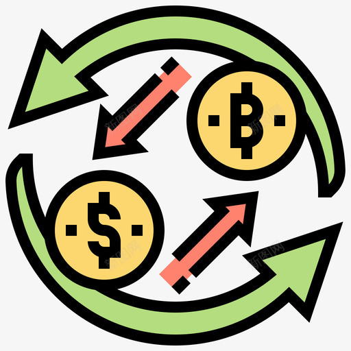 交易所众筹42线性颜色图标svg_新图网 https://ixintu.com 交易所 众筹 线性 颜色