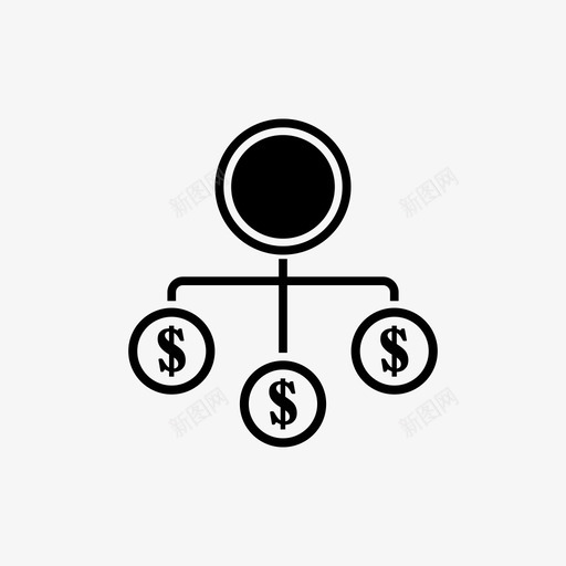 财务结构资金收入图标svg_新图网 https://ixintu.com 业务 收入 结构 财务 资金