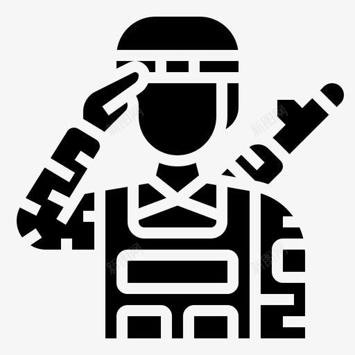 军人步兵敬礼图标svg_新图网 https://ixintu.com 军事字形1 军人 士兵 敬礼 步兵 退伍军人