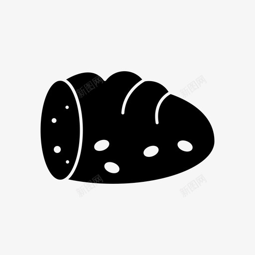 切片面包吐司字形图标svg_新图网 https://ixintu.com 切片 吐司 图标 字形 面包
