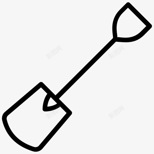 铁锹农业园艺工具图标svg_新图网 https://ixintu.com 农业 园林 园艺 工具 服务 草坪 设备 铁锹