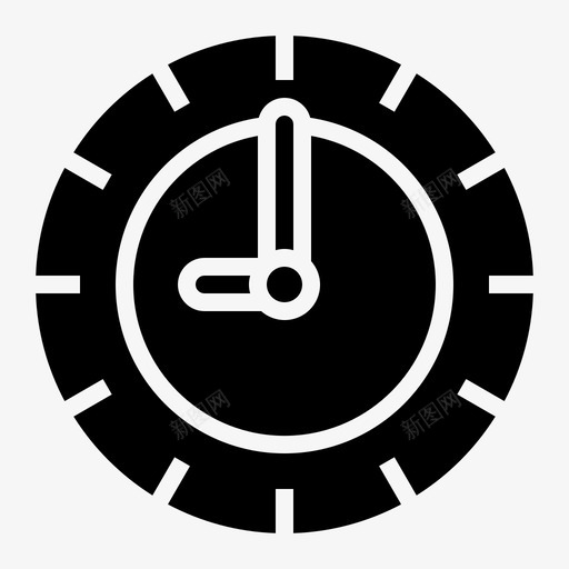 时钟商务同事图标svg_新图网 https://ixintu.com 办公文具 同事 商务 团队 技术 时钟
