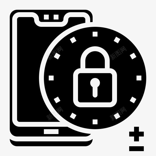 安全智能手机技术2填充图标svg_新图网 https://ixintu.com 填充 安全 手机 技术 智能