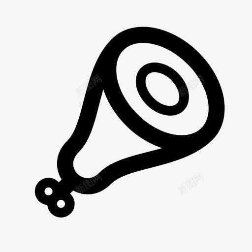 烤鸡翅图标svg_新图网 https://ixintu.com 烤鸡翅图标