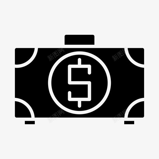 手提箱包商务图标svg_新图网 https://ixintu.com 商务 工作 手提箱 符号