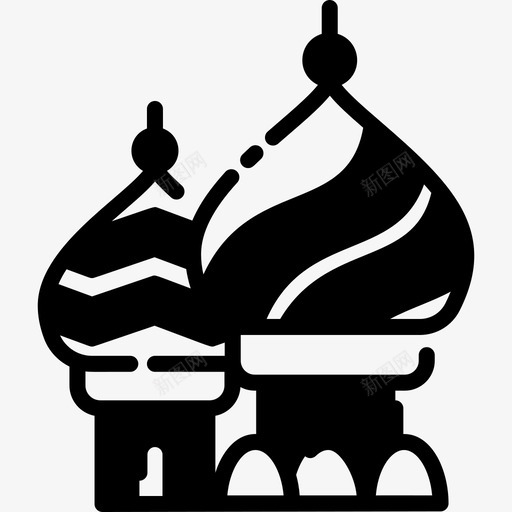 圣巴兹尔大教堂地标29填充物图标svg_新图网 https://ixintu.com 兹尔 圣巴 地标 填充 大教堂