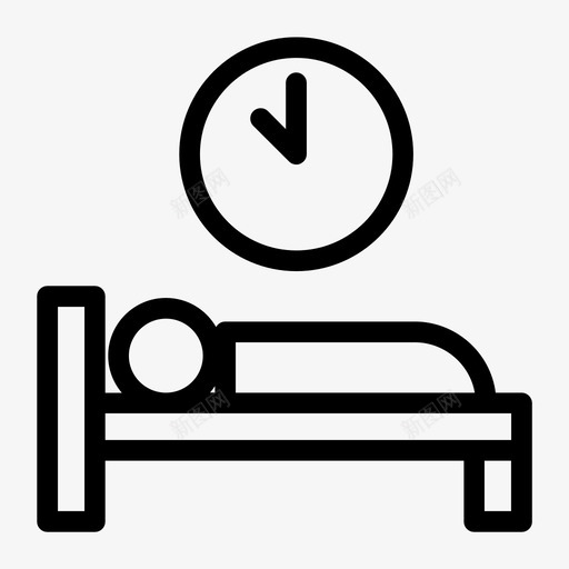 睡眠卧室小睡图标svg_新图网 https://ixintu.com 休息 卧室 小睡 睡眠 野餐