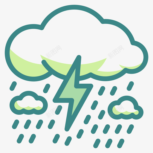 暴风雨秋天106双色调图标svg_新图网 https://ixintu.com 双色 暴风雨 秋天 色调