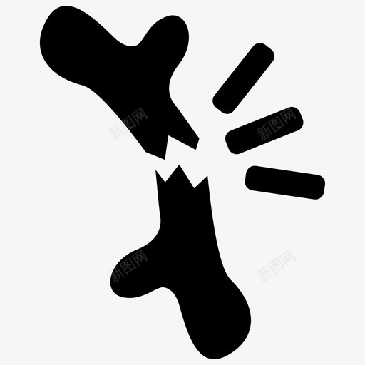 骨折骨头医生图标svg_新图网 https://ixintu.com 医生 医院 骨头 骨折 骨质疏松症