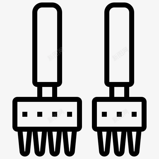 皮革针刺冲孔图标svg_新图网 https://ixintu.com 冲孔 工具 皮革 缝纫 针刺