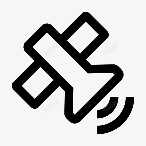 卫星宇航员通信图标svg_新图网 https://ixintu.com 卫星 基本图标 太空 宇宙飞船 宇航员 通信