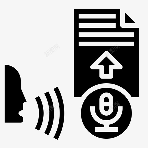 语音识别人工智能人工图标svg_新图网 https://ixintu.com 人工 人工智能 人工智能固体 智能 记录 语音识别
