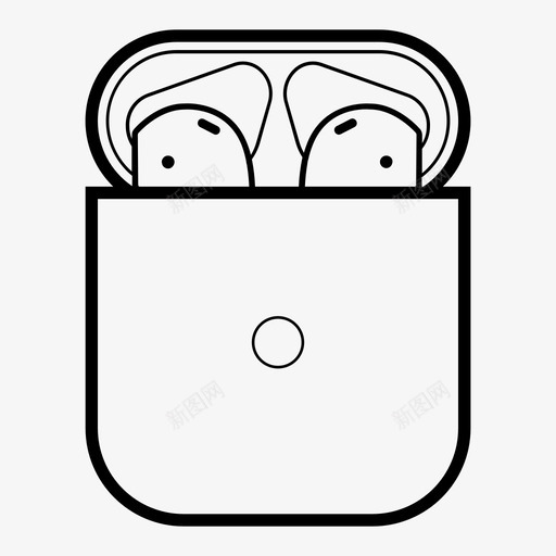 苹果airpods充电appleairpods充电蓝牙图标svg_新图网 https://ixintu.com 充电 科技 苹果 蓝牙耳机 音乐