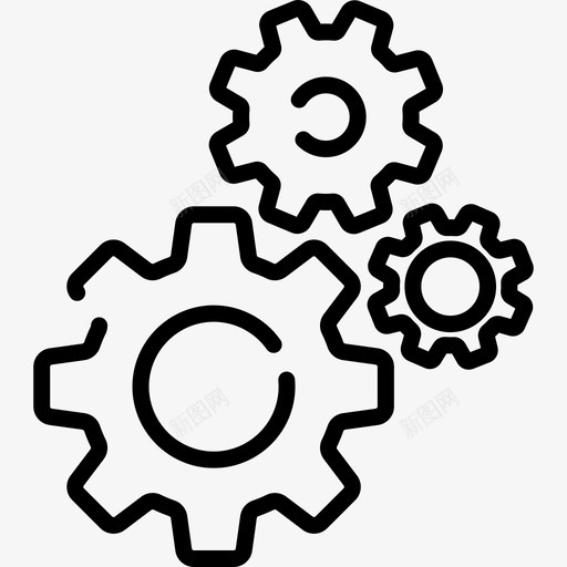 团队合作就业26直线型图标svg_新图网 https://ixintu.com 合作 团队 就业 直线 线型