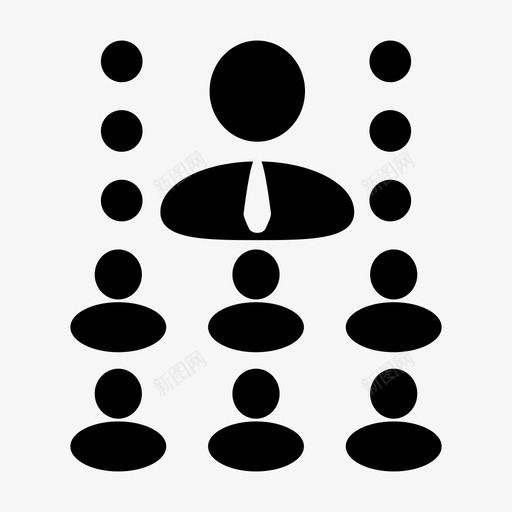 组织结构业务概念图标svg_新图网 https://ixintu.com 业务 团队 概念 组织结构