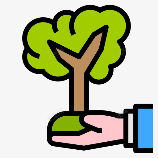 植物生态学214线状颜色图标svg_新图网 https://ixintu.com 植物 生态学 线状 颜色