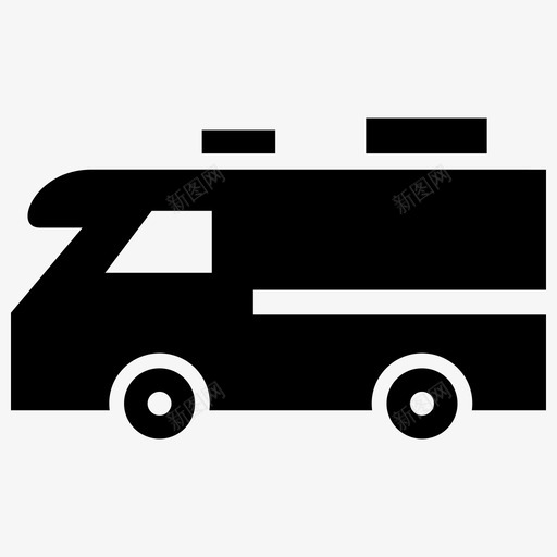 露营车探险汽车图标svg_新图网 https://ixintu.com 公路 商队 探险 旅行 汽车 露营 驾驶