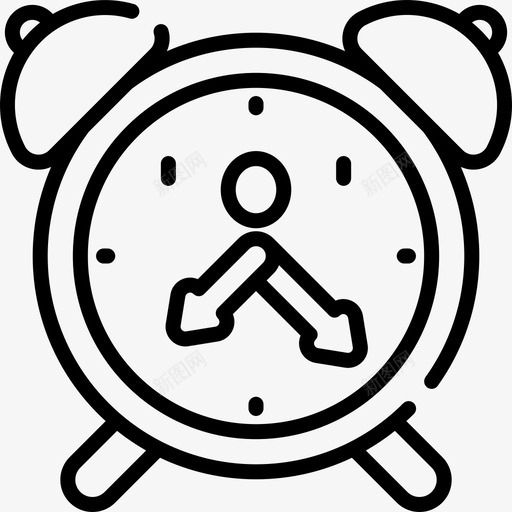 闹钟幼儿园18线性图标svg_新图网 https://ixintu.com 幼儿园 线性 闹钟