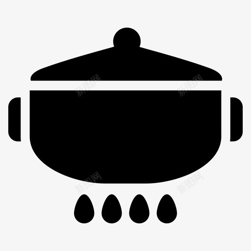 酱汁锅厨师烹饪图标svg_新图网 https://ixintu.com 厨师 厨房 器具 烹饪 酱汁