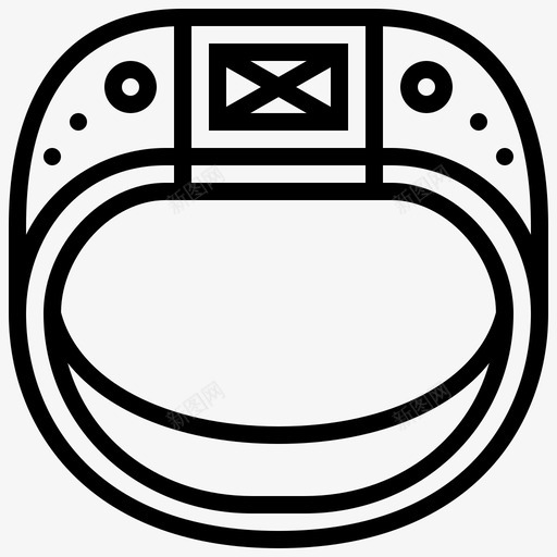 戒指配件手指图标svg_新图网 https://ixintu.com 嘻哈 戒指 手指 珠宝 配件 黄金