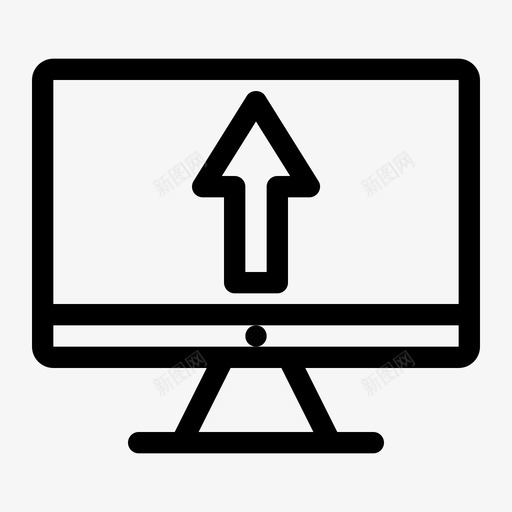 电脑升级更新上传图标svg_新图网 https://ixintu.com 上传 升级 更新 电脑 电脑技术