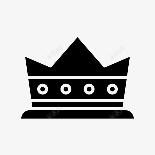 皇冠珠宝国王图标svg_新图网 https://ixintu.com 国王 珠宝 皇冠 节日铭文
