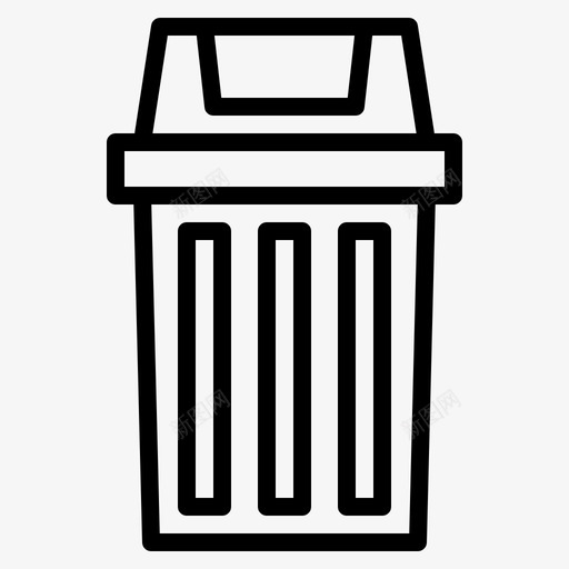 清洁垃圾箱删除图标svg_新图网 https://ixintu.com 删除 回收 垃圾箱 清洁 移除