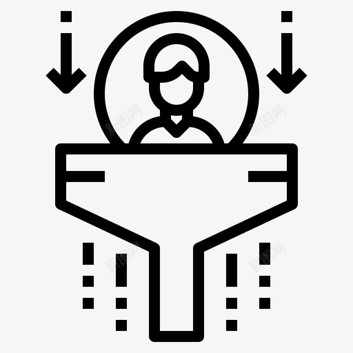 人力资源管理74直线型图标svg_新图网 https://ixintu.com 人力资源 直线 管理 线型